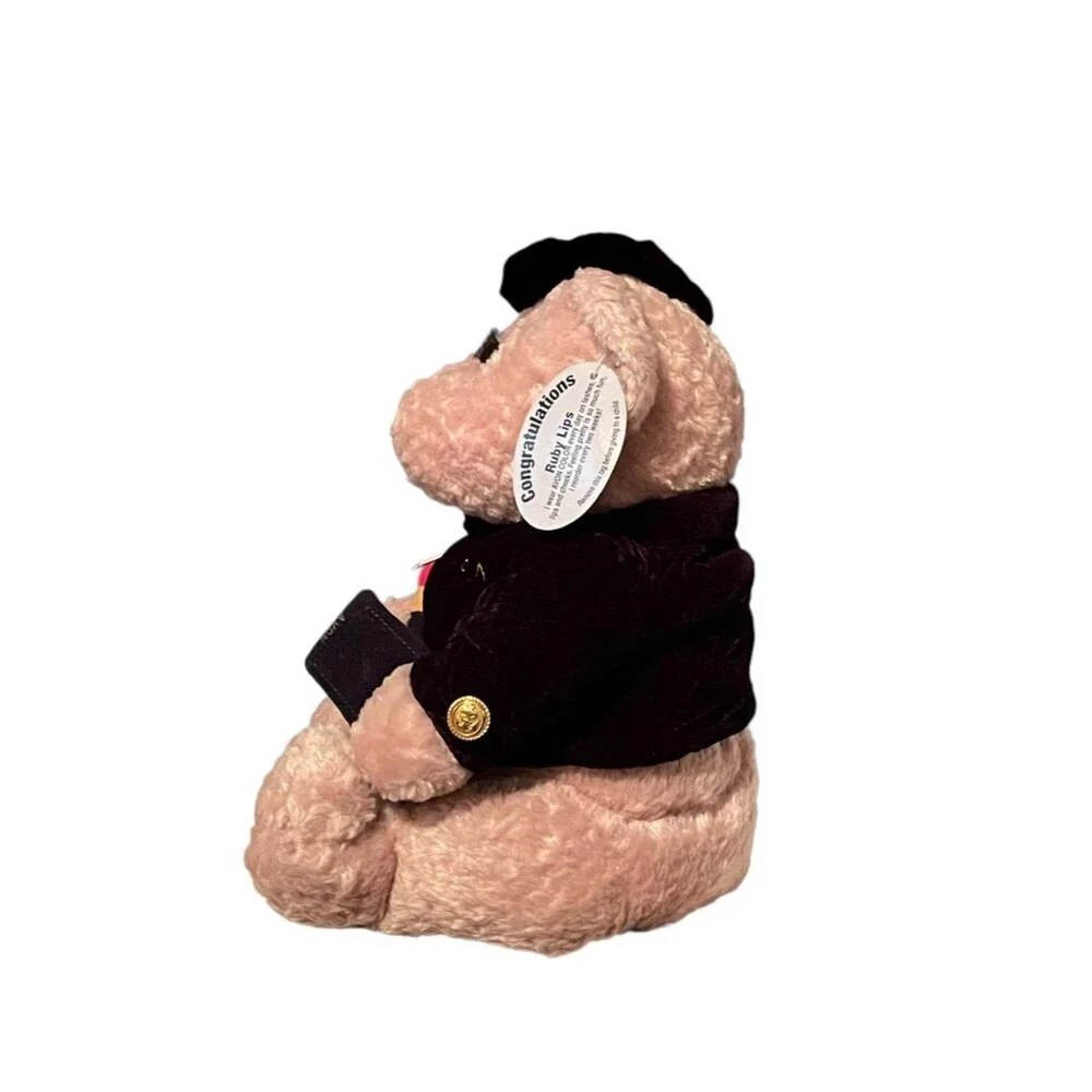 Vintage Avon Beary Beautiful Ruby Lips Lipstick Collectible Plush Bear Gift